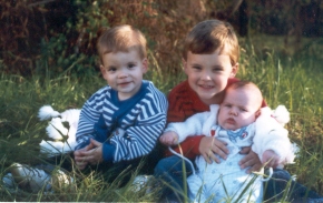 Rob, Ryne, Eric Werkheiser - Christmas 1990